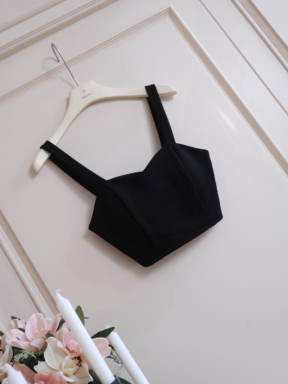 Sculpt Corset Crop- Black