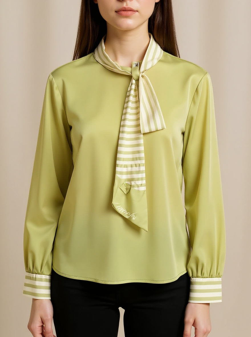 Pistachio green blouse
