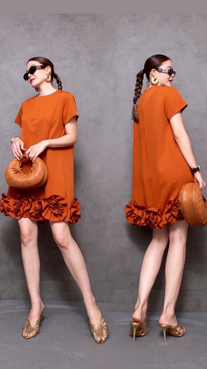 Rust Blossom Dress