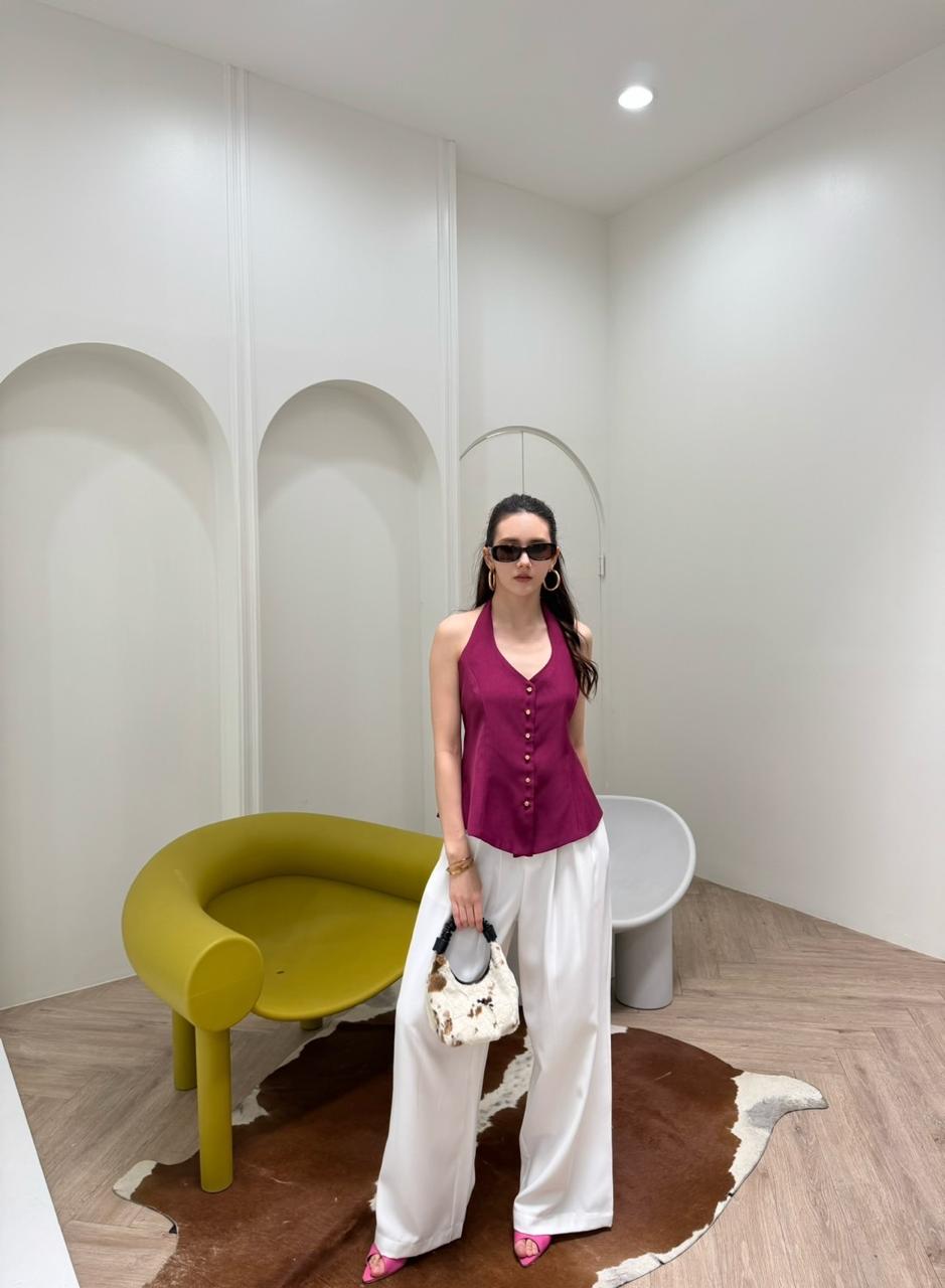 Magenta Muse Halter Top