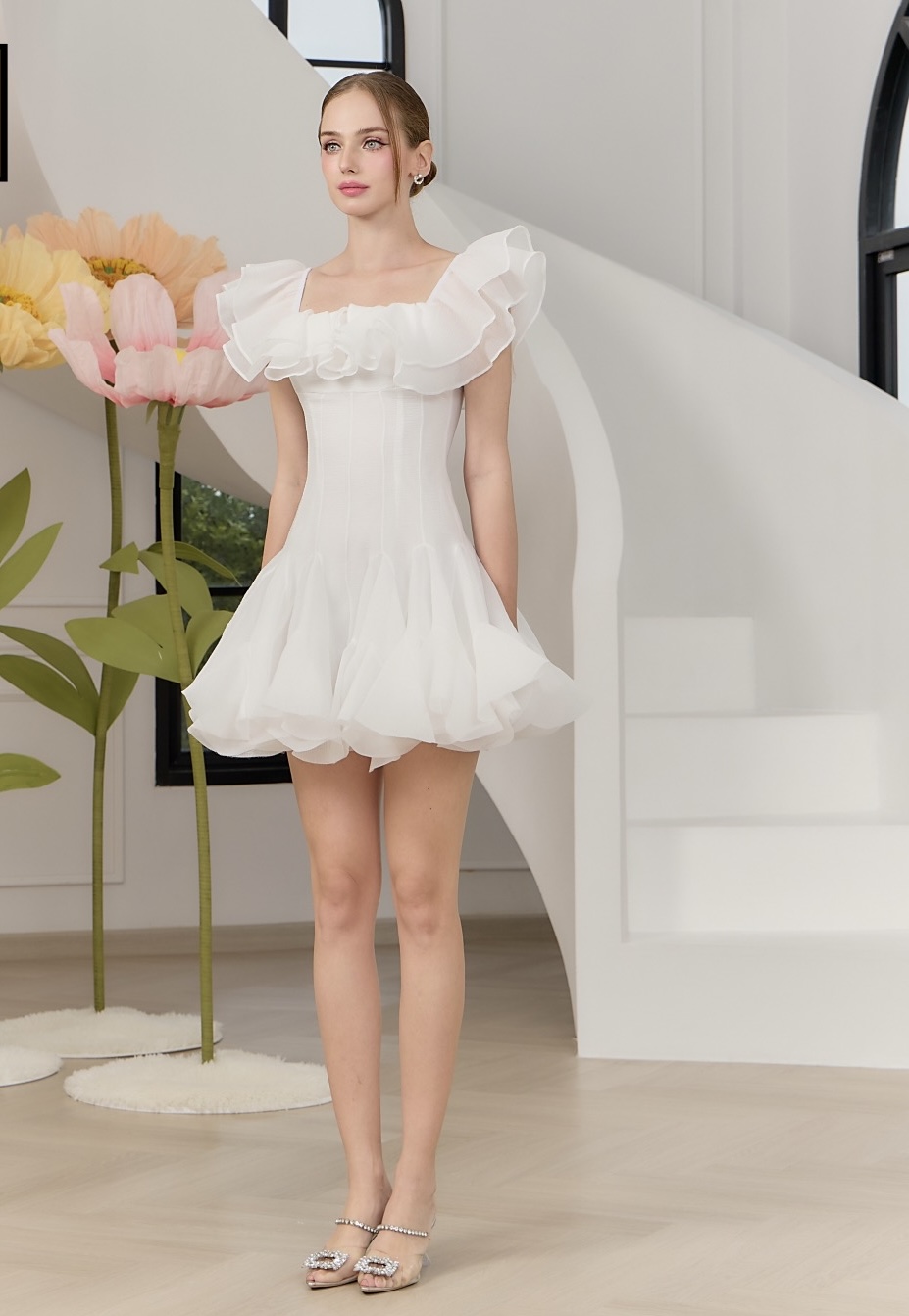 Twirl me White Dress