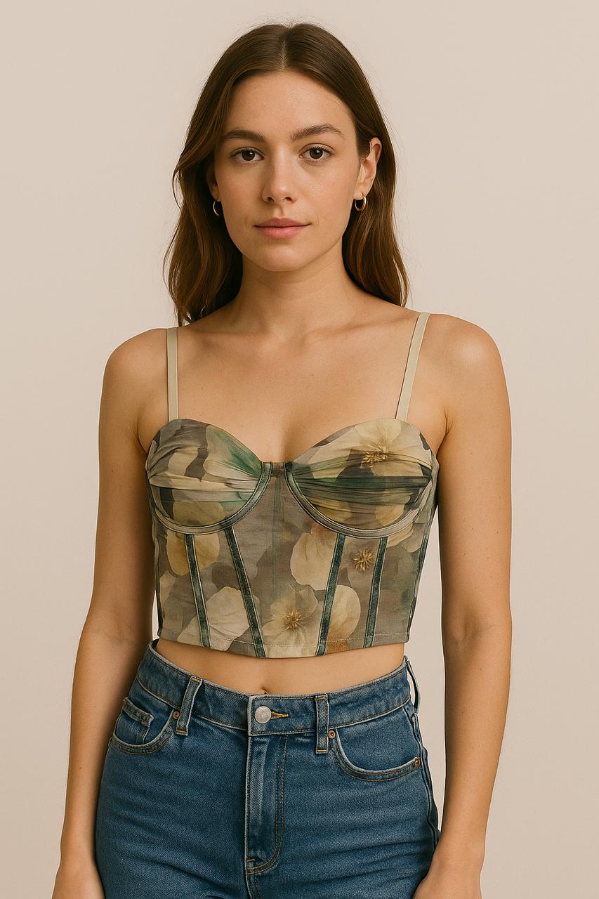 Whispered Blooms Bustier