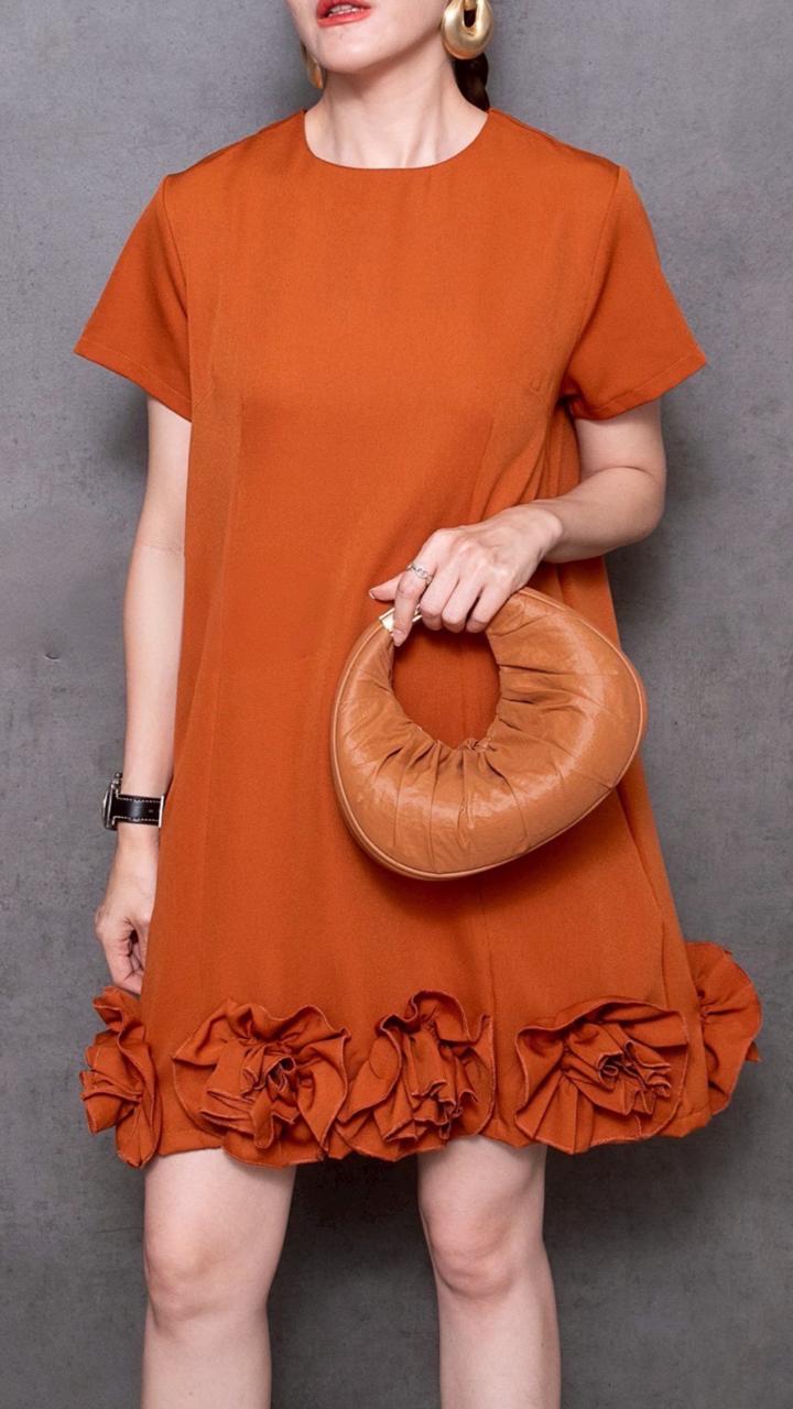 Rust Blossom Dress